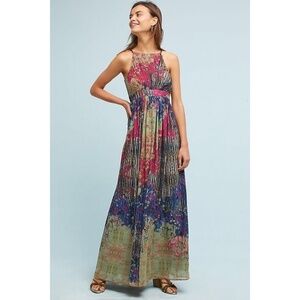Anthropologie Abstracted Floral Maxi Dress By Bahauni By Jyoti 4